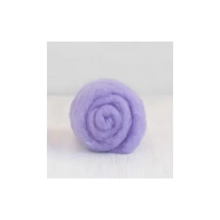 Wełna merynos w błamie do filcowania LAWENDA