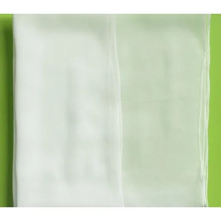 Duży szal jedwabny szyfon 3.5 BIAŁY 230x52cm jedwab 100% do filcowania