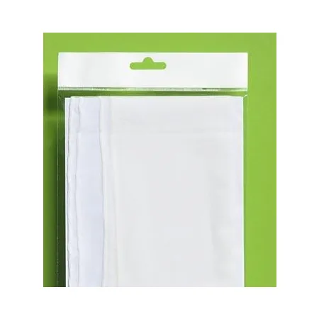 Szal jedwabny szyfon BIAŁY 180x55cm 100% jedwab do filcowania