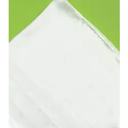 Ekskluzywna biała chusta z chińskiej krepy jedwabnej 90x90cm 100% jedwab