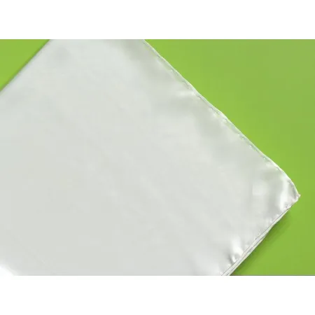 Ekskluzywna biała chusta z satyny jedwabnej 90x90cm 100% jedwab 12.5mome