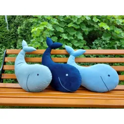 Poduszka zabawka WIELORYB do Fotografii Noworodkowej