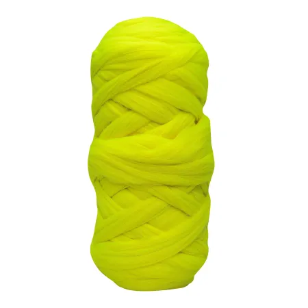 Wełna czesankowa NEONOWY ZIELONY #143 wałek 2kg do filcowania