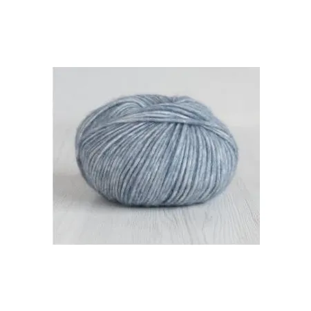 VINTAGE meszanka alpaki z merino I bawełny MELANŻ NIEBIESKI100g