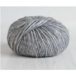 VINTAGE meszanka alpaki z merino I bawełny MELANŻ SZARY 100g