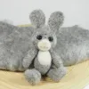Królik filcowy do sesji fotograficznej noworodkowej SZARY BIAŁY