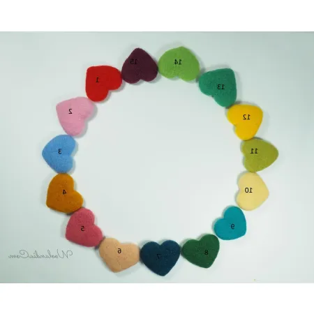 Seruszko serce filcowe do fotografii noworodkowej RÓŻNE KOLORY