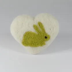 Seruszko serce filcowe do fotograficznii noworodkowej Wielkanocna