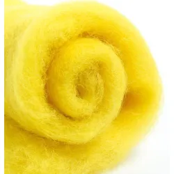 Wełna w błamie do filcowania KANARKOWY