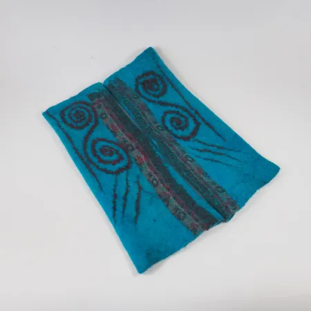 Mitenki w kolorze zieleni morskiej