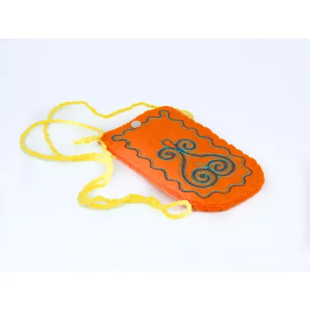 Etui z wełny, jasny pomarańcz