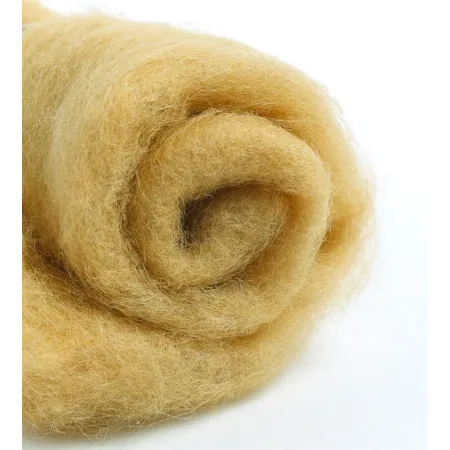 Wełna chmurka w błamie do filcowania PIASEK
