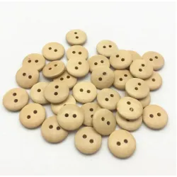 Guzik drewniany jasny lakierowany 15 mm