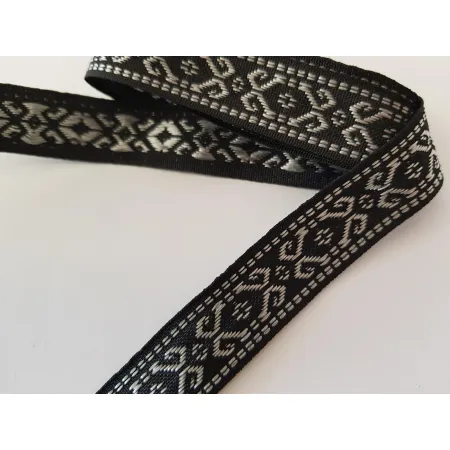 Tasiemka taśma aztecki etno boho folk żakardowa 20mm