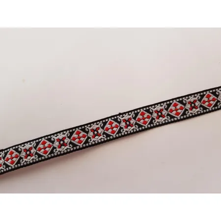 Tasiemka taśma żakardowa etno boho 15mm