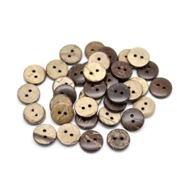 Guziki drewniane z orzecha kokosowego dwustronny 12mm