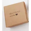 Opakowanie eko pudełko kraft Handmade 6,5x6,5cm
