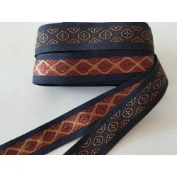 Tasiemka taśma żakardowa etno boho 25mm