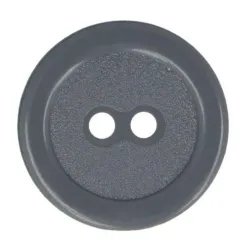 Guziki dwudziurkowe plastykowe 20 mm SZARY