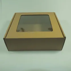 Eko pudełko opakowanie kraft Okienko 300x200x50mm