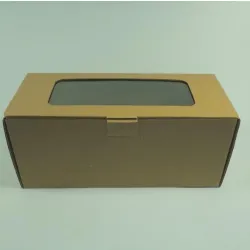 Eko pudełko opakowanie kraft Okienko 240x100x100mm