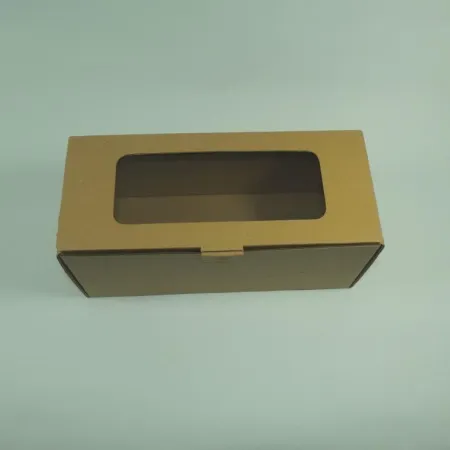 Eko pudełko opakowanie kraft Okienko 240x100x100mm