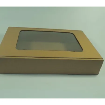 Eko pudełko opakowanie kraft Okienko 200x200x70mm