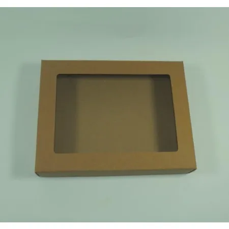 Eko pudełko opakowanie kraft Okienko 235x165x30mm