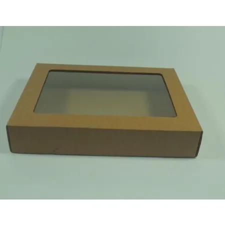 Eko pudełko opakowanie kraft Okienko 235x165x30mm