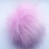 Pompon do czapki eko futra lis futrzany RÓŻ PUDROWY
