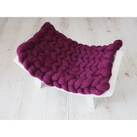 HIT! Kocyk czesankowy do sesji noworodkowej 35x45cm ponad 70 kolorów