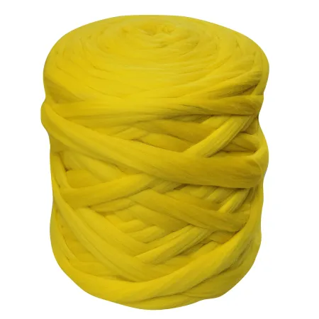 Wełna czesankowa CYTRYNA #66 do filcowania i wyplatania koców