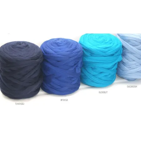 Wełna czesankowa NIEBIESKI #26 do filcowania i wyplatania koców