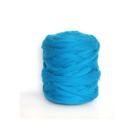 Wełna czesankowa TURKUSOWY #27 do filcowania i wyplatania koców