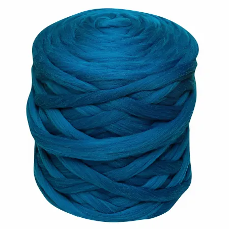 Wełna czesankowa MELANŻ TURKUSOWO-SZAFIROWY #49