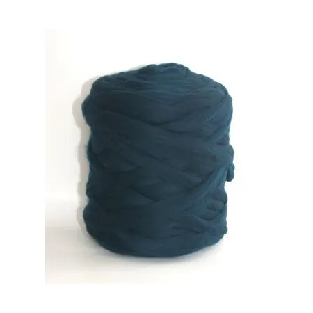 Wełna czesankowa MORSKI ZIELONY #31 do filcowania i wyplatania koców