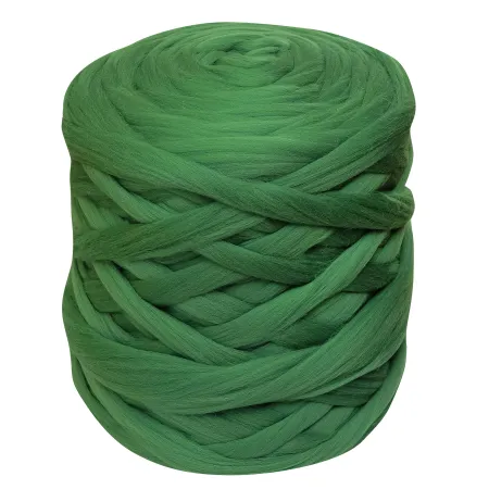 Wełna czesankowa TRAWA #45 do filcowania i wyplatania koców