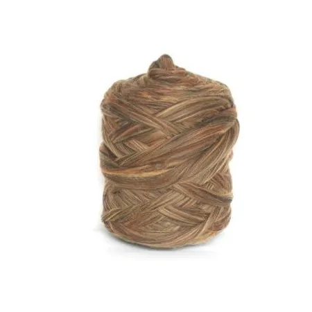 Wełna czesankowa MELANŻ BRAZOWY-ŻÓŁTY #50
