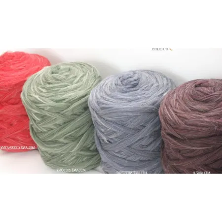 Wełna czesankowa MELANŻ NIEBIESKI #44 do filcowania i wyplatania koców