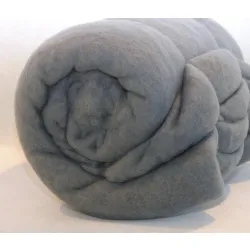 Gruba włóknina wełniana do filcowania SZARY