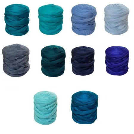 Wełna czesankowa polska Zestaw MORSKI 10 kolorów