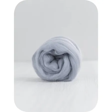Wełna czesankowa merynos australijski 19mic JASNY SZARY