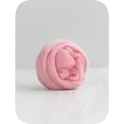 Wełna czesankowa 16mic RÓŻOWA merynos australijski