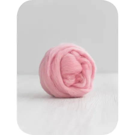 Wełna czesankowa 16mic RÓŻOWA merynos australijski