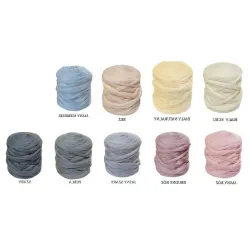 Wełna czesankowa do filcowania 22-24mic Zestaw Pastelowy 9 kolorów