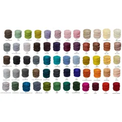 Wełna czesankowa polska Zestaw 70 kolorów