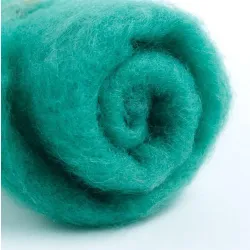 Wełna nowozelandzka w błamie do filcowania SELEDYNOWY