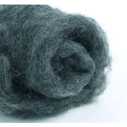 Wełna w błamie do filcowania MELANŻ GRAFITOWY