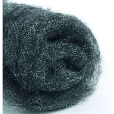 Wełna w błamie do filcowania MELANŻ CZARNY