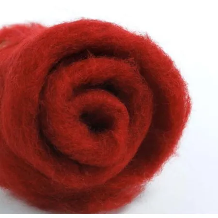 Wełna merynos w błamie do filcowania WINO